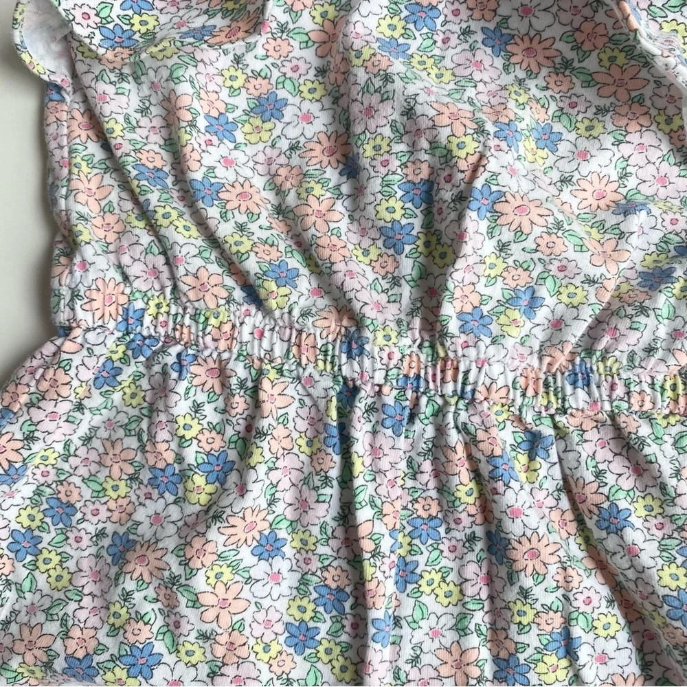 Carter’s Floral Sleeveless Ruffled Baby/Infant Girl Short Romper